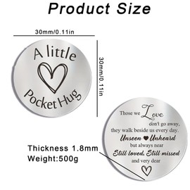 1Pcs Decision Coin With 1Pcs Black PU Leather Case Stainless Steel Decision Coin Personality Lucky Coin Double-sided Creative Souvenir Suitable for Pocket Small Gifts for Family and Friends