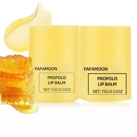 Dulele Honey Lip Butter, 2Pcs Moisturizing Propolis Lip Balm, Dry Lips Care | Overnight Lip Balm & Mask,Hydrating Sleeping Lip Mask,12hr Long-Lasting Moisture,Gentle Exfoliation,Hygienic Twist Dispenser