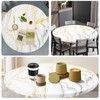 FwQoFvk Elastic Edge Round Tablecloth, Table Cover with Exquisite Patterns,
