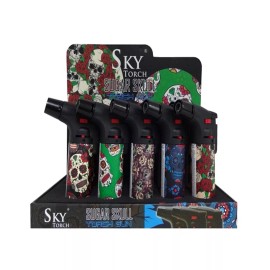 Sky Torch Sugar skull torch gun - designs vary (this is for a single torch!)