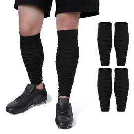 Century Star Football Socks Men Scrunched Socks Leg Sleeves for Men Football Calf Compression Sleeve Men Leg Warmers for Men Backplate Football Football Accessories Drip Neon Pink M