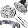 Hotel Spa 30-Setting Ultra-Luxury Spiral 3-Way Combo with Pause Switch/Chrome