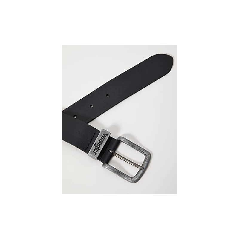 Wrangler Men's Basic Metal Loop Belt, Black, 44cm (Manufacturer Size:115)