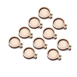 COHEALI 60pcs Mini Embroidery Hoops Wooden Round Cross Frames for Crafting Needlework and Painting for Jewelry Making and Home Decorations