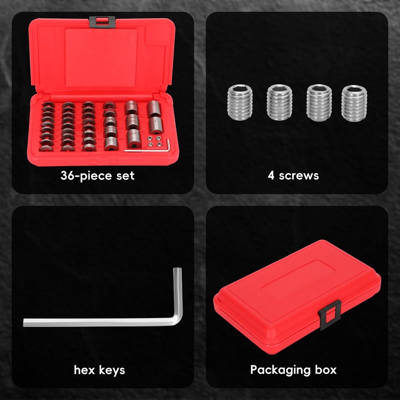36 Piece Steel Spacer Blocks Set ，Round Gage Space Harden
