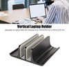 Vertical Laptop Stand 2 Slots Anodized Aluminium Alloy Adjustable Space