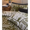 furn. Frida Duvet Cover Set - Single - Moss