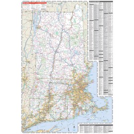 Rand McNally Easy to Read: New England Regional Map: New