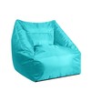 Urban Shop Structured Canvas Bean Bag Chair, Aqua