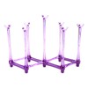 Dahszhi Purple Drinking Glass and Sports Bottle Drainer Stand，Retractable Cup