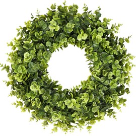 COLORSPEC 20 Inch Green Boxwood Wreaths Front Door Perfect for Winter Summer Spring All Season Year Round Decor Ideal for Front Door Indoor Outdoor Windows Farmhouse