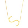 MAX + STONE 14k Gold Plated Sterling Silver Large Sideways