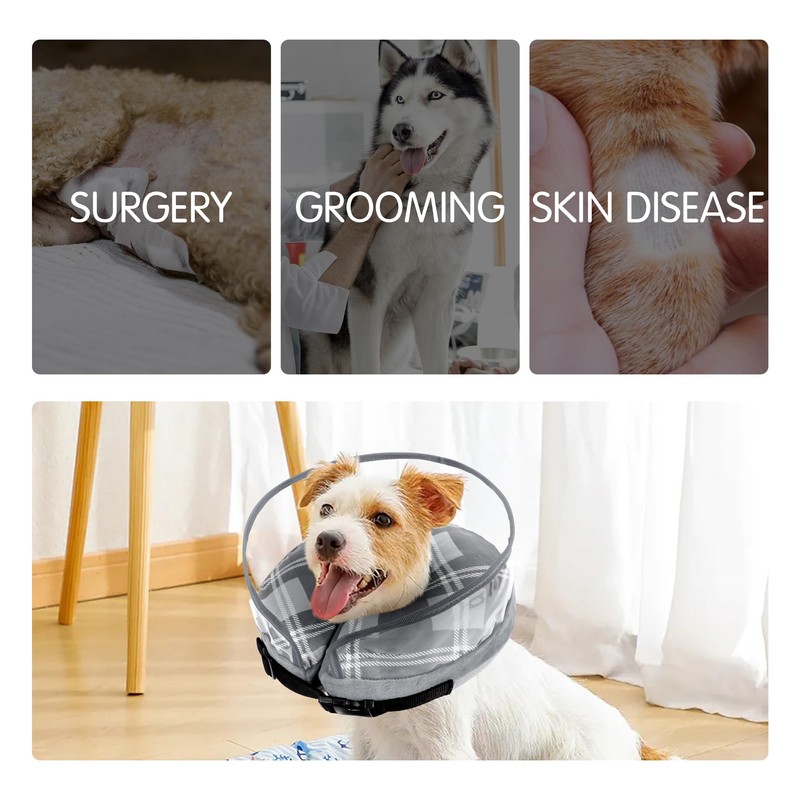 Dog Inflatable Collar, Recovery Collar for Dog, Enhanced Inflatable Dog