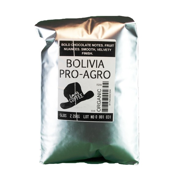 Larry's Coffee Organic Fair Trade Whole Bean, Bolivia, 5-Pound Bag (FBA-|278506)
