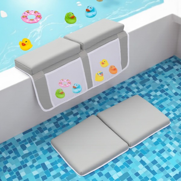 Baby Bath Kneeler and Elbow Rest Pad Set,Bathtub Kneeling Pad