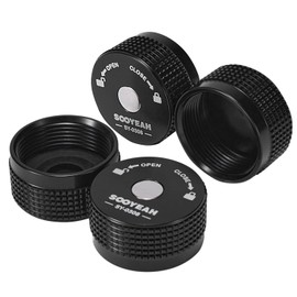 SOOYEAH 1LB Propane Cylinder Protect Caps with Magnetic,Sealed Caps(pack of 4PCS)-Black