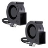 AITRIP 2pcs 75mm Blower 5V USB 75x30mm 7530 Brushless DC