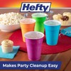 Hefty Hefty Party On Disposable Plastic Cups, Assorted, 16 Ounce