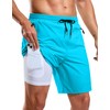 G Gradual Mens Swim Trunks with Compression Liner 7" Quick