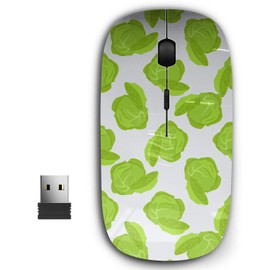 2.4G Ergonomic Portable USB Wireless Mouse for PC, Laptop, Computer, Notebook with Nano Receiver ( Brussel Sprout Cabbage )