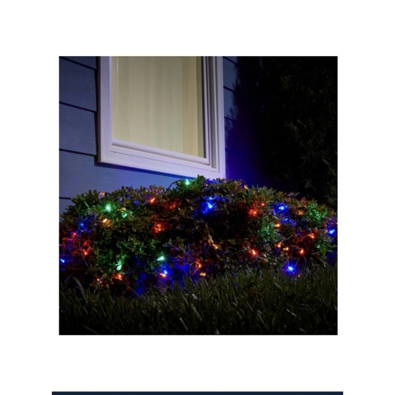 GE StayBright 150 LED 6-ft x 4-ft Constant Multicolor Christmas