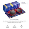 LEICO FASHION Kids Polarized Retro Sunglasses for Boys Girls Age