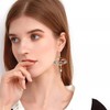 Just Follow Chinese Style Hollow Geometric Fan Tassel Earrings Oriental
