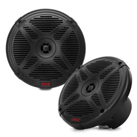 Pyle Dual 6.5’’ Water-Resistant Marine Speakers with Wireless RF Streaming Support, 2-Way Coaxial Audio System for Boat, Car & Off-Road with 100 Ft. Range, Universal OEM Replacement, Weatherproof