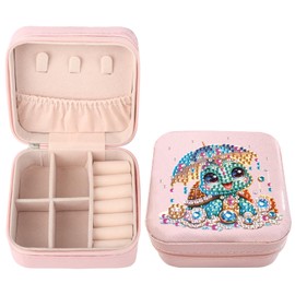 SHEGZHUC Diamond Painting Jewellery Box Turtle Sea Turtle Craft by Numbers Daiments Painting Jewellery Box for Rings Earrings Necklaces Bracelets Jewellery Box for Women Travel Box