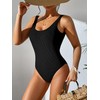 Dixperfect Women's Retro 80s/90s Inspired High Cut Low Back One