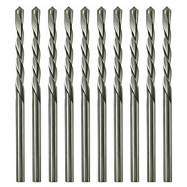 Drywall Cut Out Bit 1/8 Inch Guidepoint Rotary Router Tool Bit HSS Cutout Saw Bit Cut Bits for Gypsum Board-10Pcs