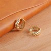 Small Gold Chunky Hoop Earrings for Women, 14K Gold Plated