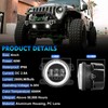 BEEYEO 4 Inch LED Fog Lights 60W High-Intensity Off-Road Fog