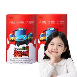 Shinsegae Live Shopping [동원 천지인] 꼬마버스 타요 홍삼스틱(10g 60포 60일분)x2개 [Dongwon Cheonjain] Little Bus Tayo Red Ginseng Stick (10g 60 Pouches 60 Days Supply) x2