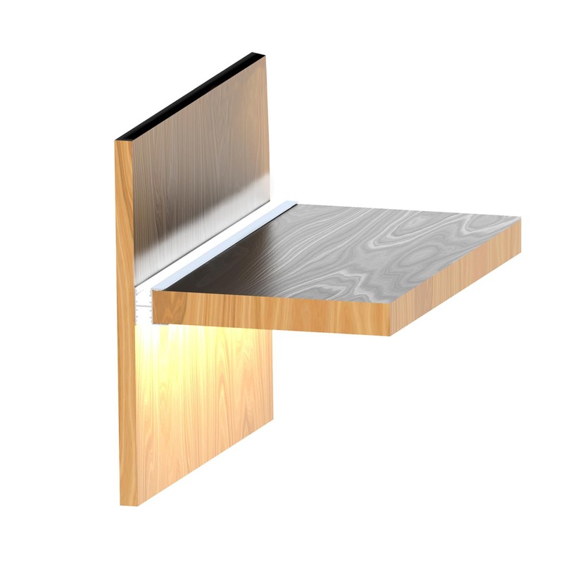 LED Shelf Channel,5 Pack 3.3FT/1Meter Cabinet LED Strip Aluminum Channel,Up