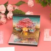 3D Memo Pad with Light Cute Sakura Tree House Decor