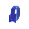 6 Inch Blue Hook and Loop Tie Wrap - 50