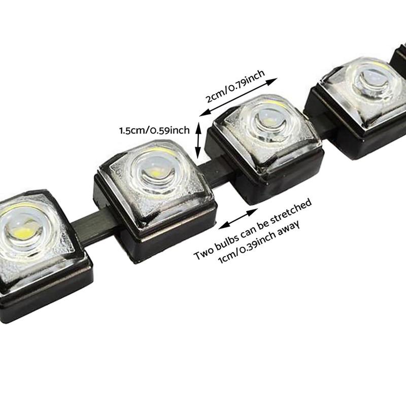 MAX COOL 2PCS 9LED DRL Fog Driving Daylight Daytime Running