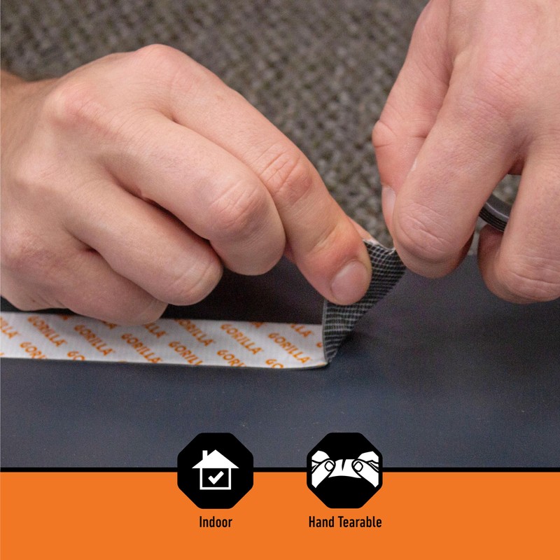 Gorilla® Max Strength Mounting Tape, Double-Sided, Instant Hold, Permanent Bond