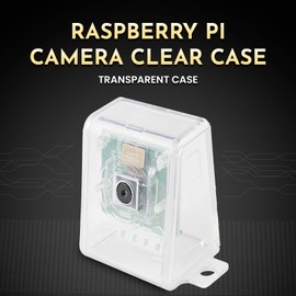 sb Components Raspberry Pi Camera Case Transparent Protective Case Cover For Raspberry Pi Camera | Compatiable With Camera Module 1, 2 and 3 (White)