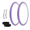 PRO+ Pair of Bicycle TIRE 700 X 38C Purple/Purple SIDEWALL