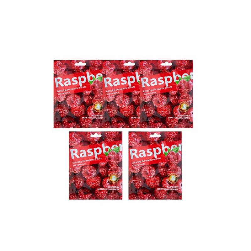 5 pcs Raspberry Mask, Face Masks Skincare, Face Mask Set