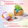 Coopay Pack of 4 Simple Yarn, Crochet Yarn for Beginners,