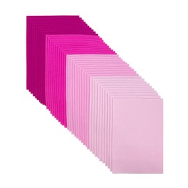 Soft Felt Fabric Sheets, 8"x12" Felt Squares for Crafts, 4 Colors 40 Pieces Assorted Craft Felt for DIY and Handworks Sewing Projects (Pink Series)