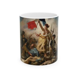 Mazevoo Famous Painting Mugs | 11 Ounce Cermaic Mug (Liberty Leading the People)