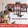 LDDEFOA Power Tool Organizer Wall Mount, Large Tool Organizer with