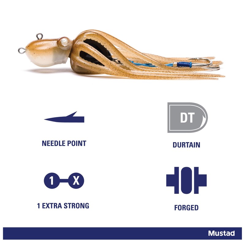 Mustad Octopus Live Jig, with Assist Hooks L-12oz - Sand