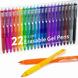 Lineon 15/22/26 Pack Erasable Gel Pens, Retractable Fine Point Clicker Pens in 15 Assorted Colors, Smooth Writing and Easy to Use for Students, Teachers and Artists, Drawing Writing Planner and Crossword Puzzles,magical pen,gift,dealsforyoudays:_22 Colors