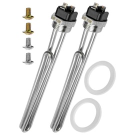 02582 Water Heater Element Fit for AO Smith GE Kenmore Maytag Whirlpool and Most Models of Water Heaters, Screw-in Foldback Type Water Heater Heating Element 4500W 240V, 2Pcs