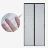 100cm Fine Mesh Magnetic Screen Door for Entrance Black